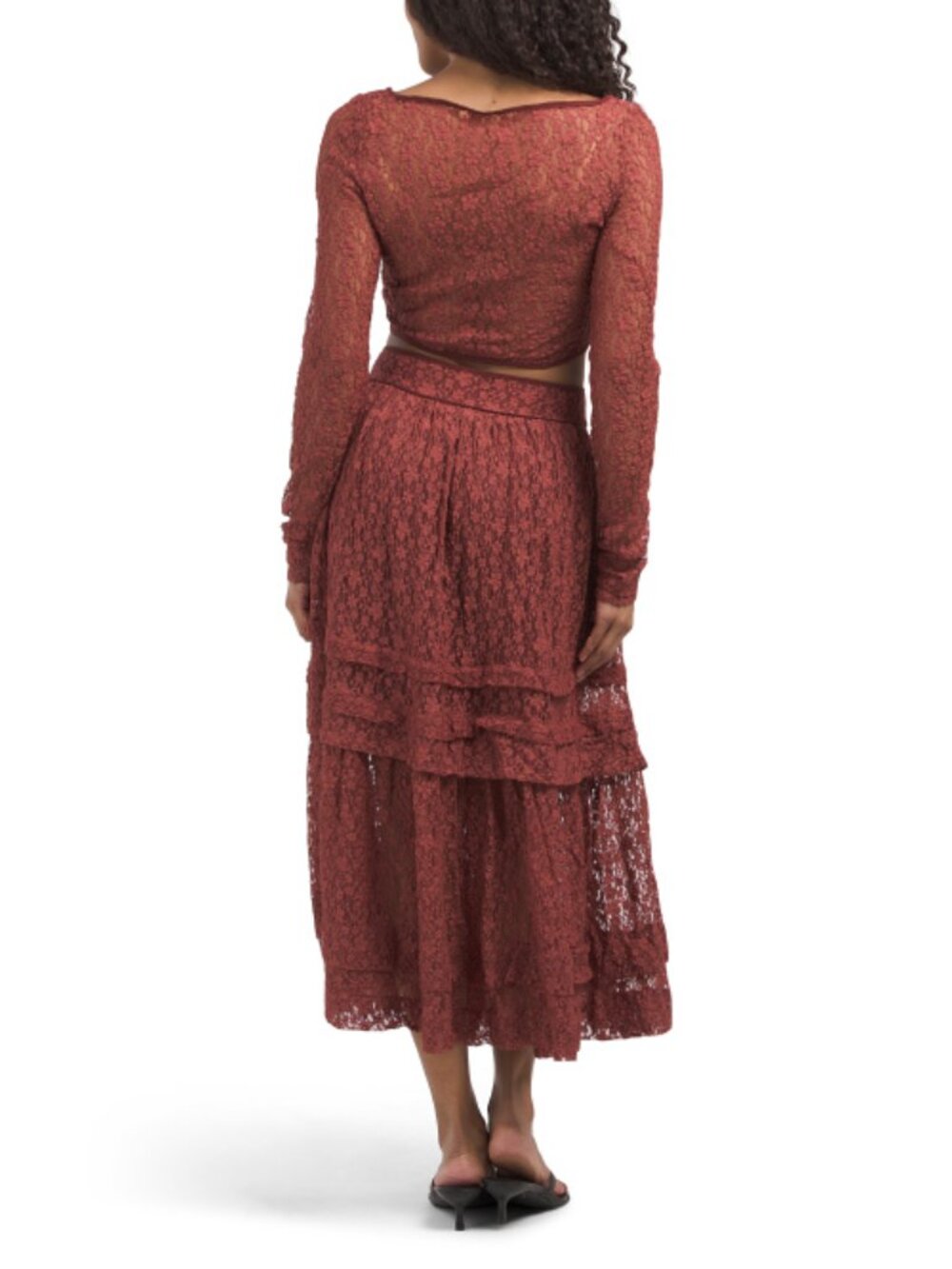 FREE PEOPLE 2pc Arcana Crop Top And Maxi Skirt Set - Picture 2 of 6